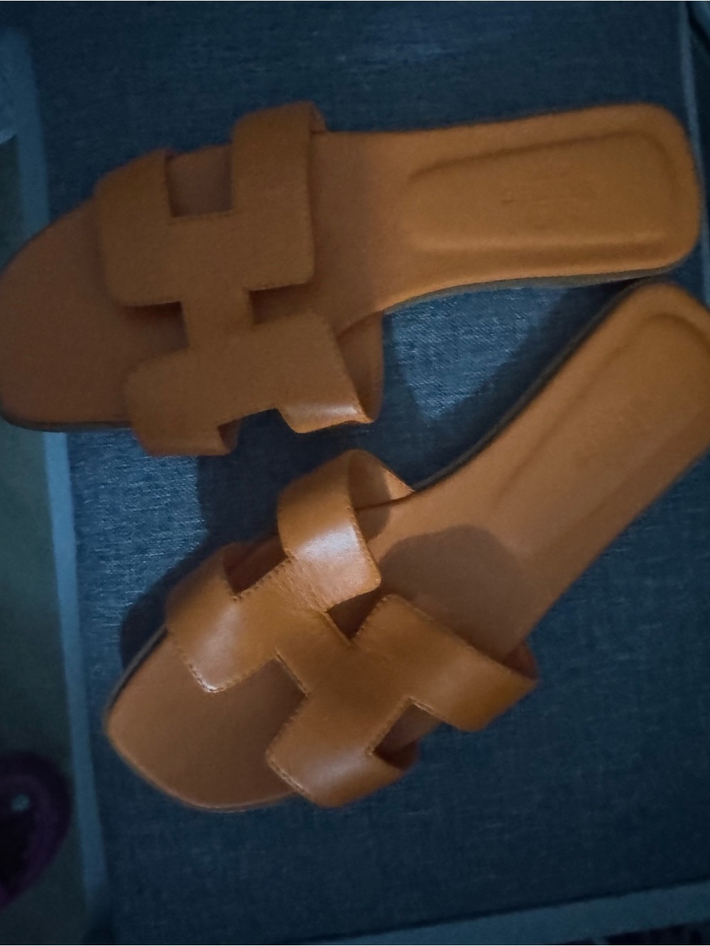 Women's Orange Hermes sandals. Didn’t want to sell but moving and need the cash!
